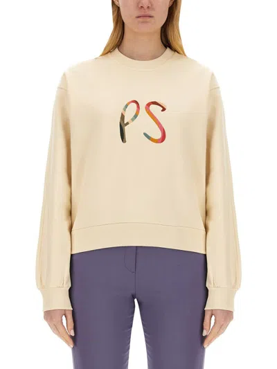 Shop Ps By Paul Smith Ps Paul Smith Sweatshirt With Logo In Nude