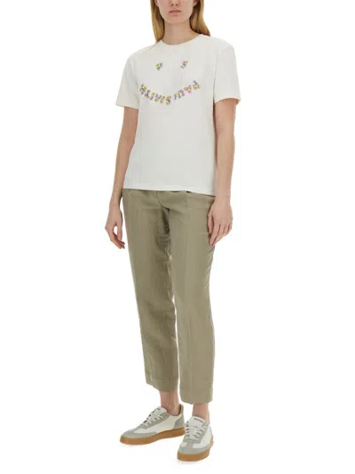 Shop Ps By Paul Smith Ps Paul Smith T-shirt "floral" In White