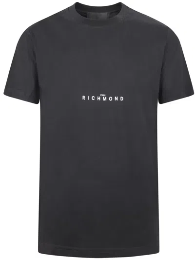Shop John Richmond Black Logotype T-shirt