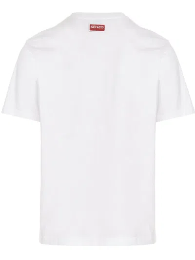 Shop Kenzo T-shirt 'boke Flower' In White