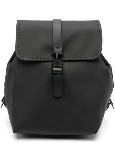 Shop Rains Bucket Backpack Bags In Black