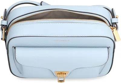 Shop Coccinelle Beat Soft Leather Crossbody Bag In Blue
