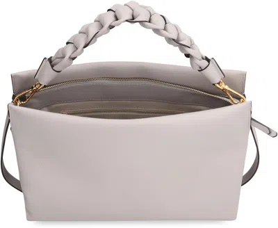 Shop Coccinelle Boheme Leather Handbag In Grey