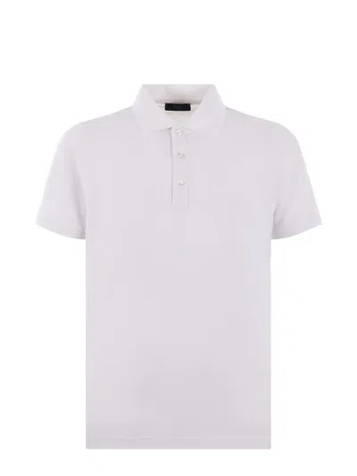 Shop Fay Polo Shirt In White