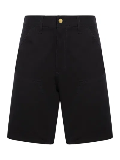 Shop Carhartt Cotton Short In Black