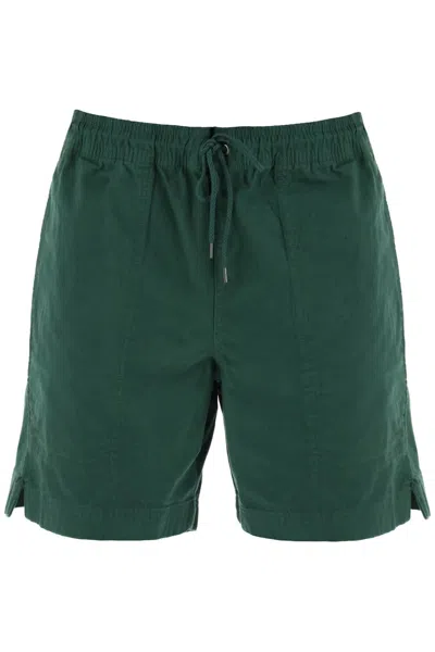 Shop Filson Mountain Pull On Bermuda Granite Shorts In Green
