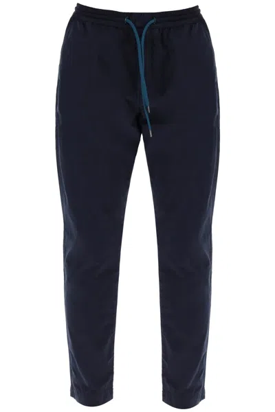 Shop Ps By Paul Smith Lightweight Organic Cotton Pants In Blue