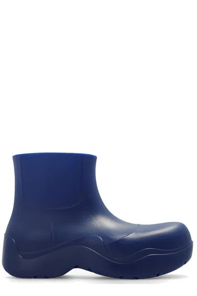 Shop Bottega Veneta The Puddle Ankle Boots In Azzurro