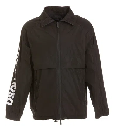 Shop Dsquared2 Globetrotter Sportsjacket In Black