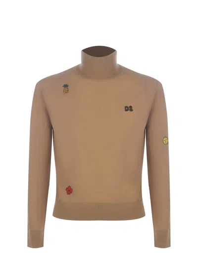 Shop Dsquared2 Sweater  In Wool In Cammello