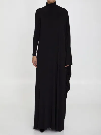 Shop Balenciaga Minimal Maxi Dress In Nero