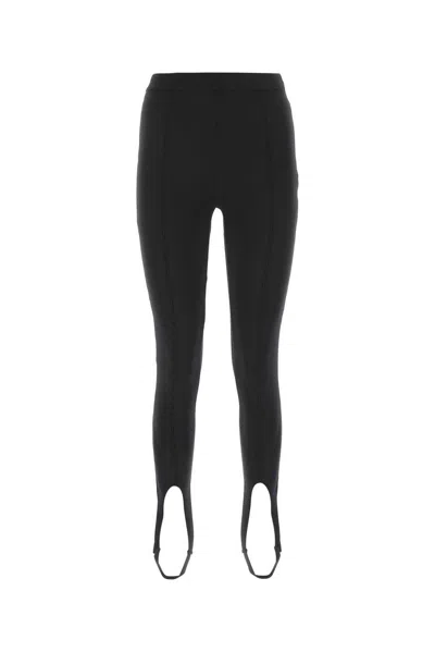 Shop Saint Laurent Stirrrrup Leggings In Noir