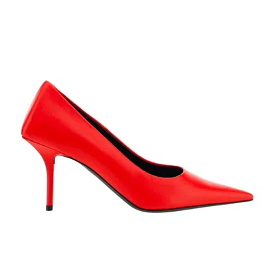 Shop Balenciaga Leather Pumps In Red