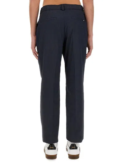 Shop Hugo Boss Boss Pants "p-perin" In Blue