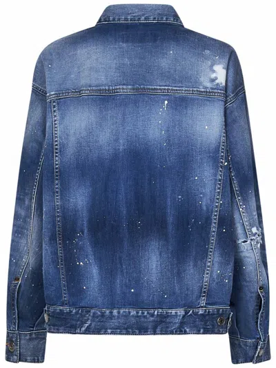 Shop Dsquared2 Jacket In Blue