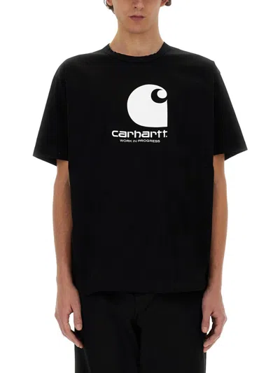 Shop Junya Watanabe Man X Carhartt T-shirt In Black