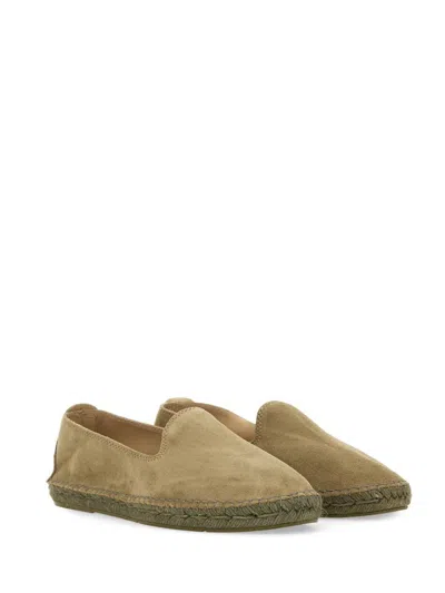 Shop Manebi Manebí Espadrille In Suede In Military Green