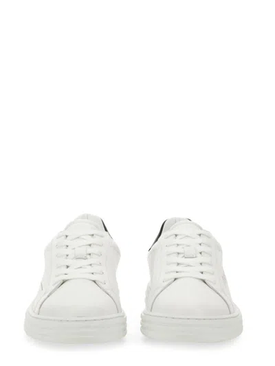 Shop Msgm Sneaker With Logo In Black