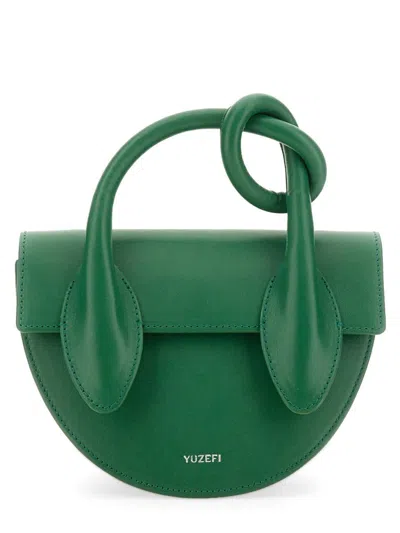 Shop Yuzefi Pretzel Bag. In Green