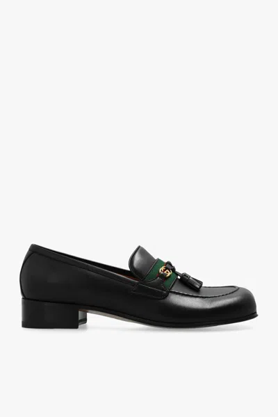 Shop Gucci Leather Loafers In Default Title