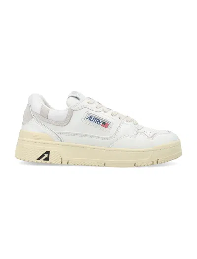 Shop Autry Clc Low-top Sneakers In White White