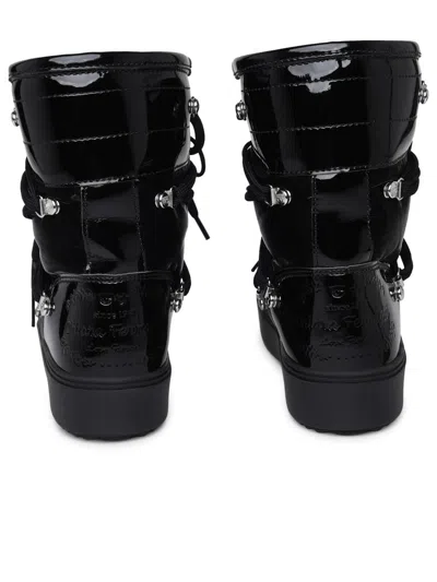 Shop Chiara Ferragni 'cf' Snow Boots In Black Pvc Blend