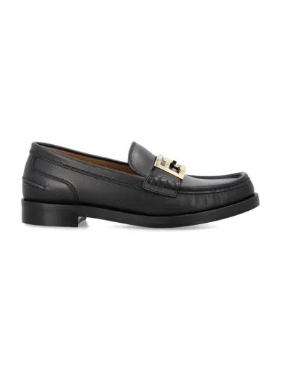 Shop Fendi Classic Loafer In Black