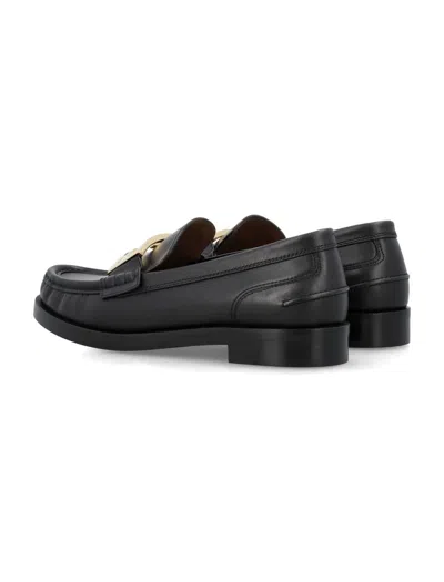 Shop Fendi Classic Loafer In Black