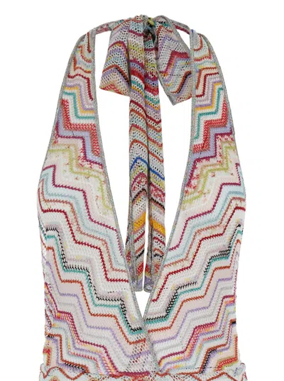 Shop Missoni Long Jumpsuit In Multicolor