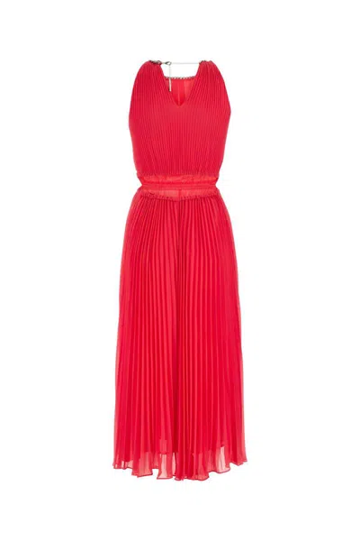 Shop Michael Kors Michael By  Long Dresses. In Red