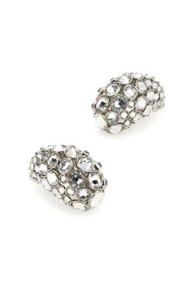 Shop Valentino Garavani Earrings In Silver