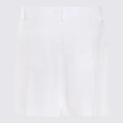 Shop Valentino White Wool Bermuda Shorts