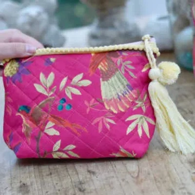 Shop Powell Craft [uk Test] Hot Pink Bird Make Up Bag