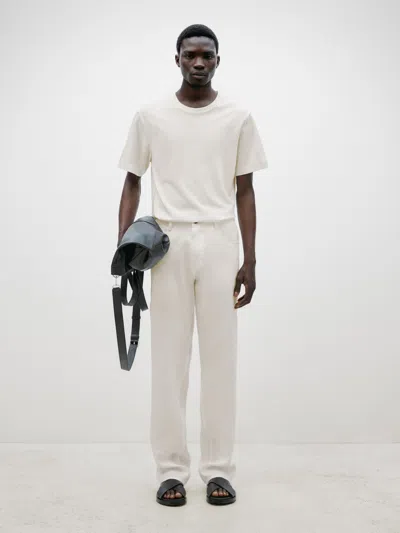 Massimo Dutti Chinohose Baumwollmischgewebe In Gebrochen Weiss