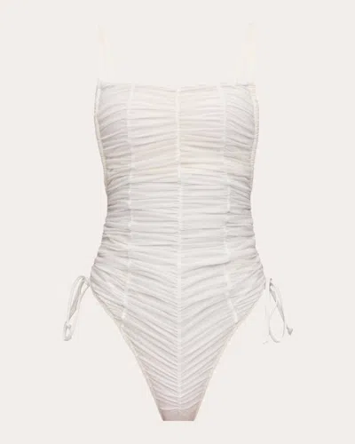 Shop Andrea Iyamah Women's Reco Ruched One-piece In White