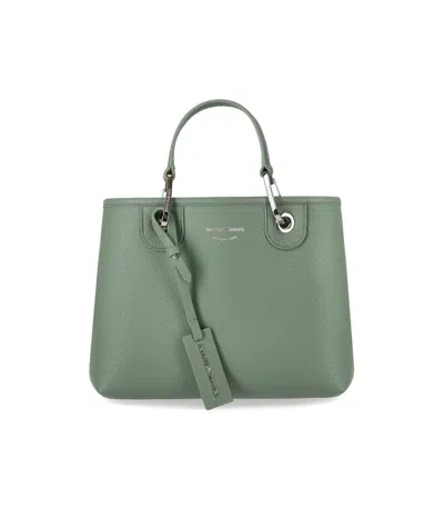 Shop Ea7 Emporio Armani Myea Small Tote Bag In Green