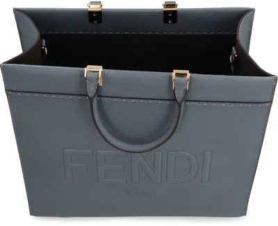 Shop Fendi Hand Bags In Blue