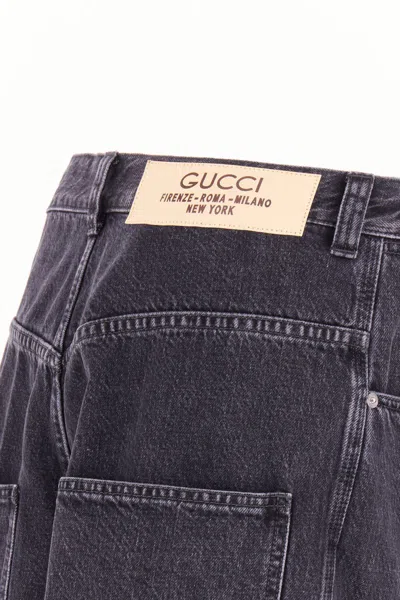 Shop Gucci Jeans In Black