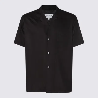 Shop Maison Margiela Black Viscose Shirt