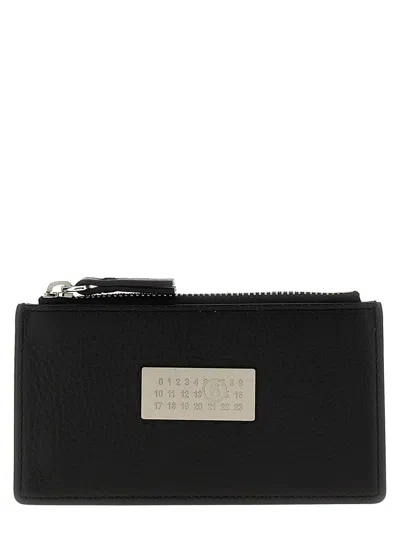 Shop Mm6 Maison Margiela 'numeric Signature' Wallet In Black