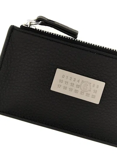 Shop Mm6 Maison Margiela 'numeric Signature' Wallet In Black
