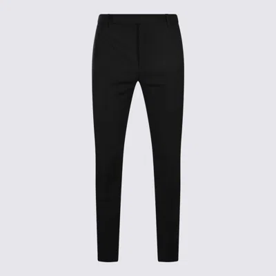 Shop Saint Laurent Black Wool Pants