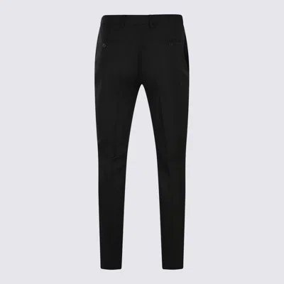 Shop Saint Laurent Black Wool Pants