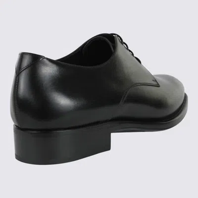 Saint Laurent Classic Derby Shoes In Black