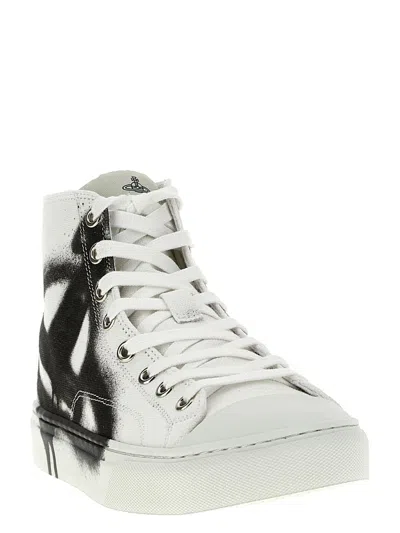 Shop Vivienne Westwood Sneakers In White/black Orb