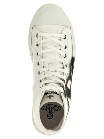 Shop Vivienne Westwood Sneakers In White/black Orb