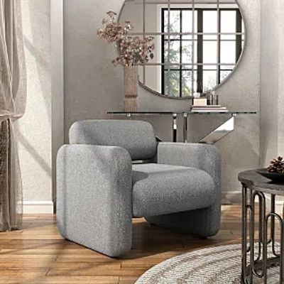 Shop Furniture Of America Raya Accent Chair In Gray