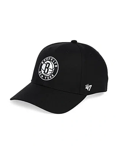 Shop 47 Brand Brooklyn Nets Structured Mvp Hat In Black