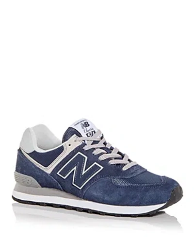 Shop New Balance Men's 574 Core Low Top Sneakers In Navy