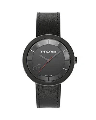 Shop Ferragamo Curve V2 Watch, 35mm In Black